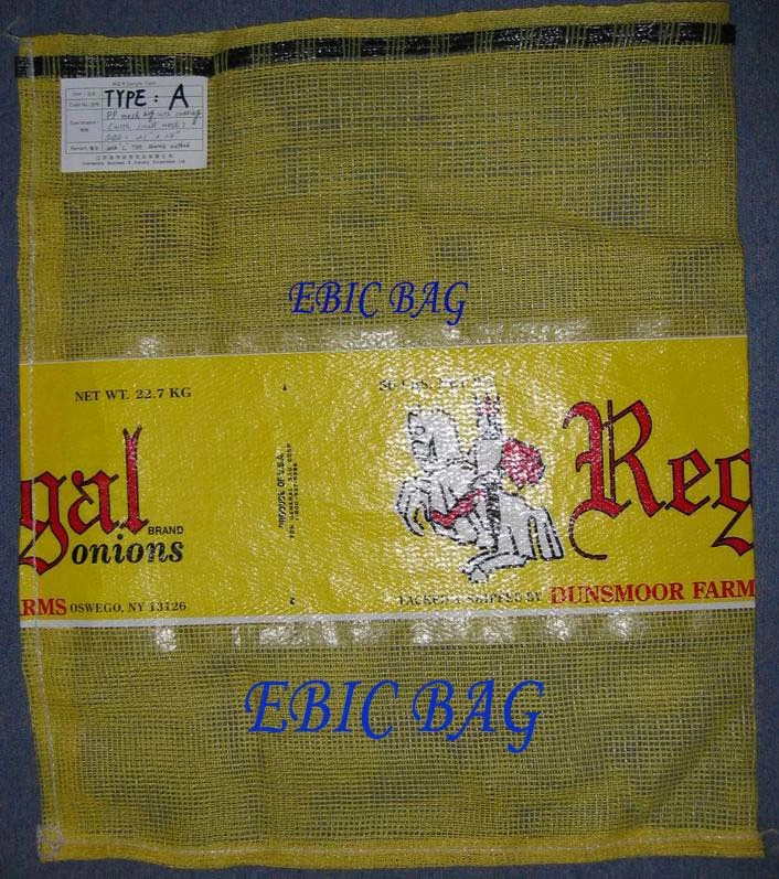 PE Raschel Mesh Netting Knitting Vegetalbe Potato Onion Plastic Packing Bag