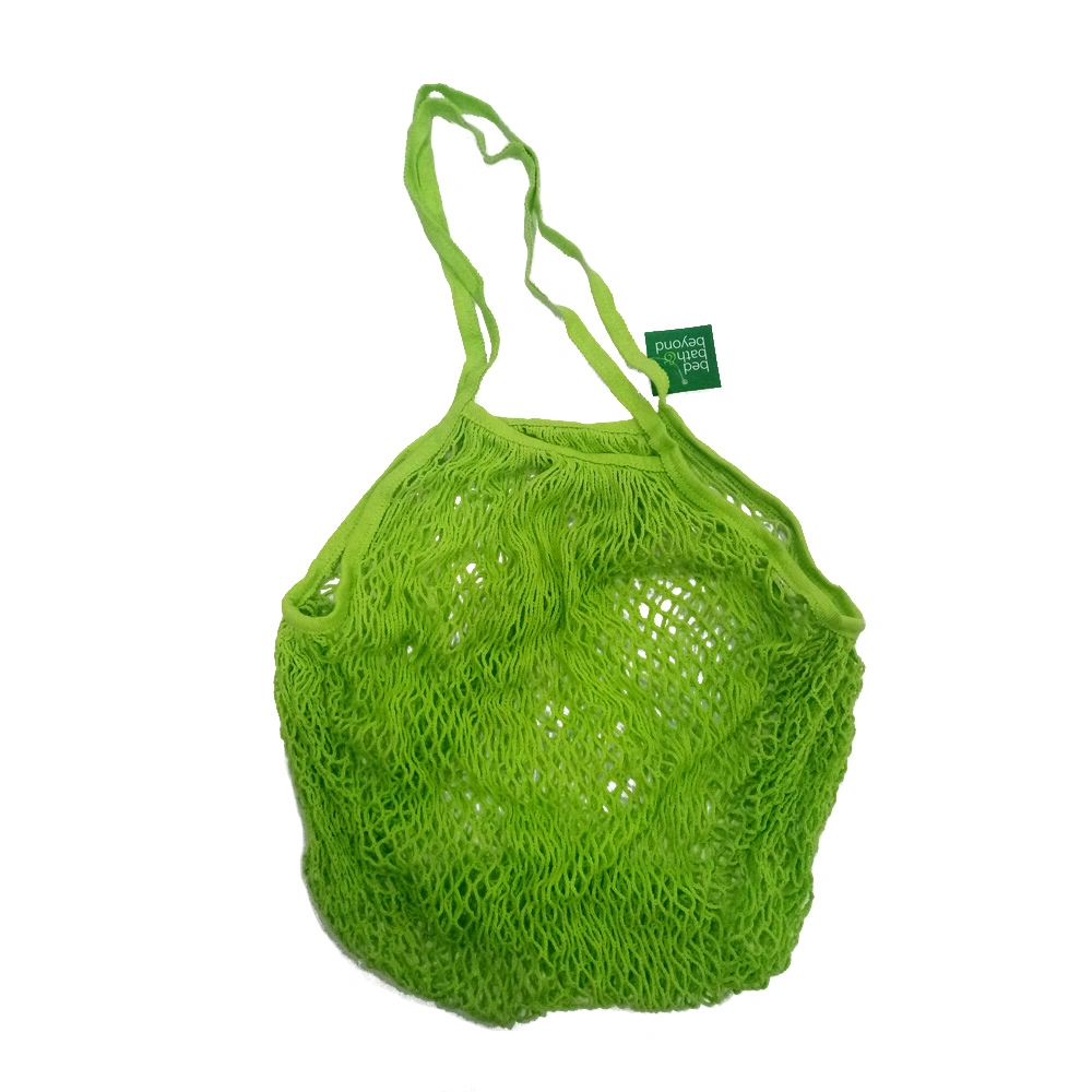 Gots Reusable Organic Cotton String Shopping Bags Eco-Friendly Fruit Vegetable Produce Net Shopping Bag Veggie Bag Mesh Bag
