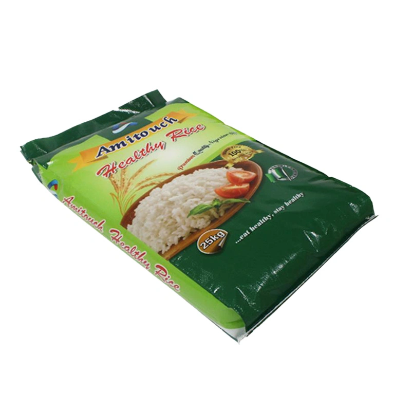 Cheap Rice Packing Empty Plastic Sacks Luxury Special Green Design Logo Color Printing Waterproof PP Woven Bag