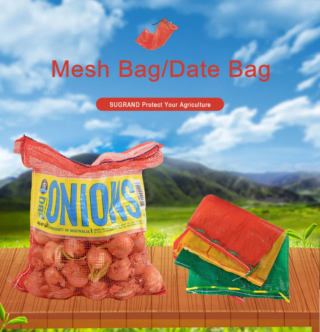 Packing Rolls Vegetable Potato Onion Packages Sack PE Raschel Mesh Bag