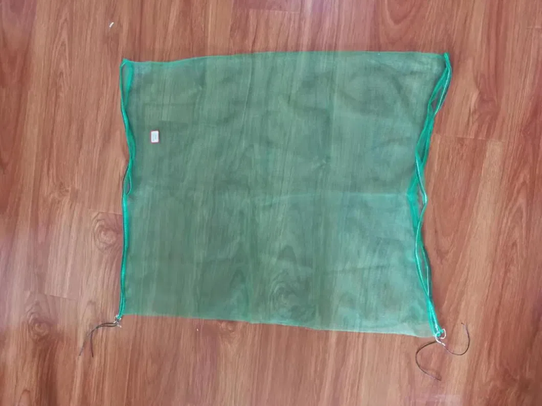 PE Green Drawstring Mono Date Palm Mesh Bag with UV Protection