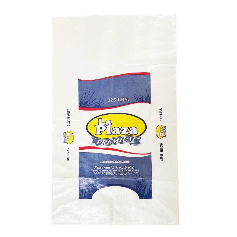 25LG White Laminated Polypropylene PP Woven Sack Rice Bags