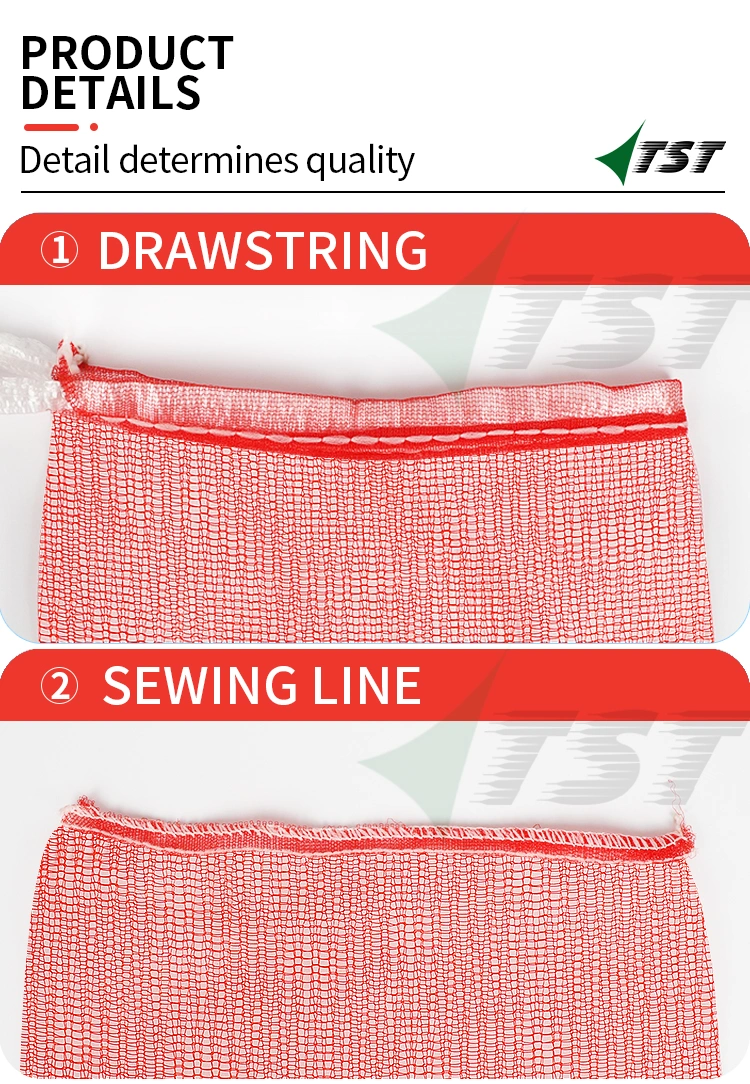 Mono Mesh Drawstring Net Bag for Vegetable and Fruits