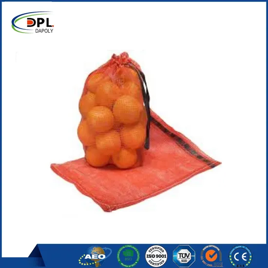 High Quality Plastic 50kg Onion Potato Sacks Tubular PP Mesh Bag Onion Fruit Net Bags Hot for Sale