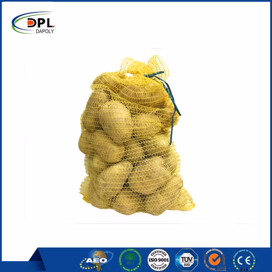 High Quality Plastic 50kg Onion Potato Sacks Tubular PP Mesh Bag Onion Fruit Net Bags Hot for Sale