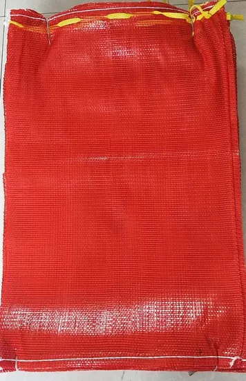 China Factory UV Treated Drawsting 10kg 25kg 30kg 50kg Firewood Vegetable Onion Potato Fruit Firewood Packaging PP Tubular Net Mesh Bag