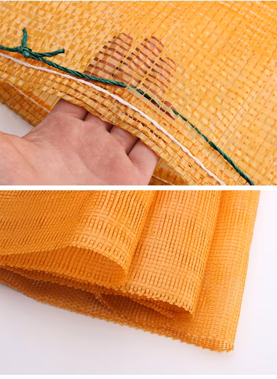 China Factory UV Treated Drawsting 10kg 25kg 30kg 50kg Firewood Vegetable Onion Potato Fruit Firewood Packaging PP Tubular Net Mesh Bag