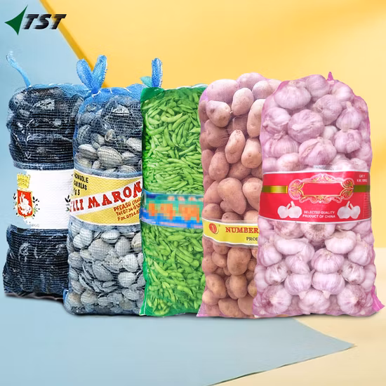Customized PE Leno Tubular Plastic Mono Mesh Bag for Packing Vegetables and Fruits