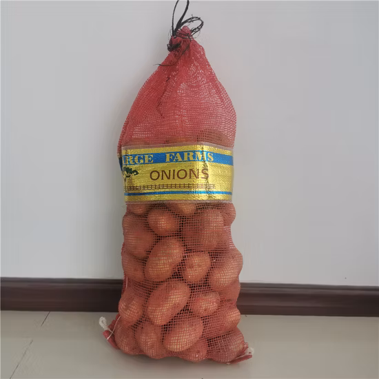 Customized PP/PE Net Leno Mesh Bags for Firewood Garlic Onion Potato