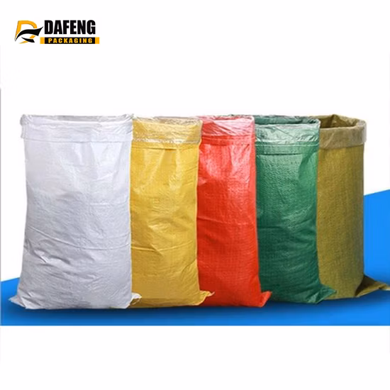 White 25kg Polypropylene Woven PP Sand Bag with String
