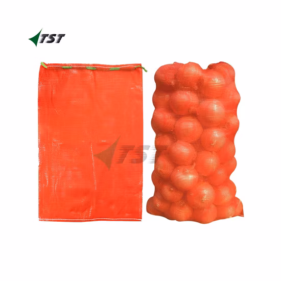 High Quality Customized PP Tubular Mesh Bag with Draw String for Packing Potato, Onion, Garlic, Vegetable, Fruit