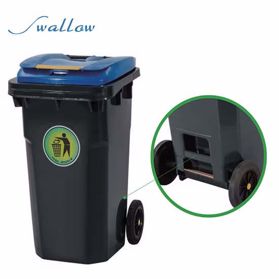240L Plastic Wheeled Waste Bin Garbage Bin Trash Can