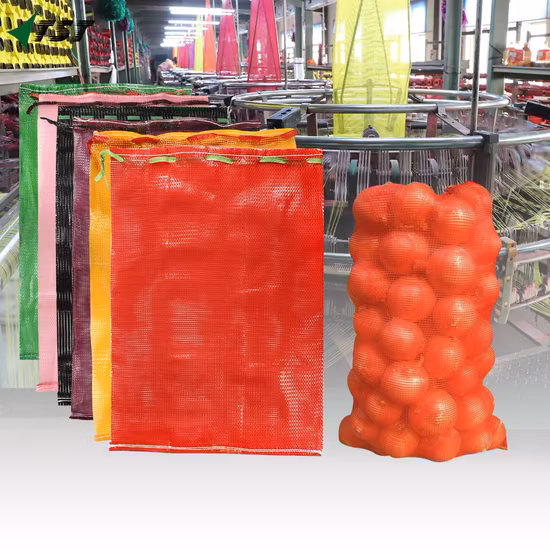 High Quality Customized PP Tubular Mesh Bag with Draw String for Packing Potato, Onion, Garlic, Vegetable, Fruit